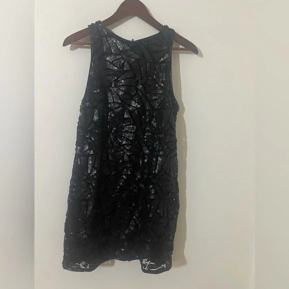 H&M | Dresses | H M Sequin Black Dress Size 8 | Poshmark